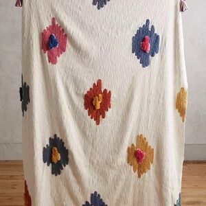 New Anthropologie Dal Throw Blanket Size 50" X 70"